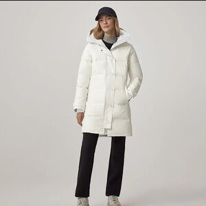CANADA GOOSE SHELBURNE PARKA | SIZE L | COLOR: GREIGE | WHITE | AUTHENTIC | NEW